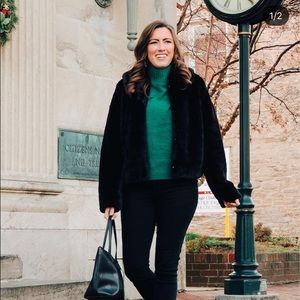 Green Express Turtleneck Sweater